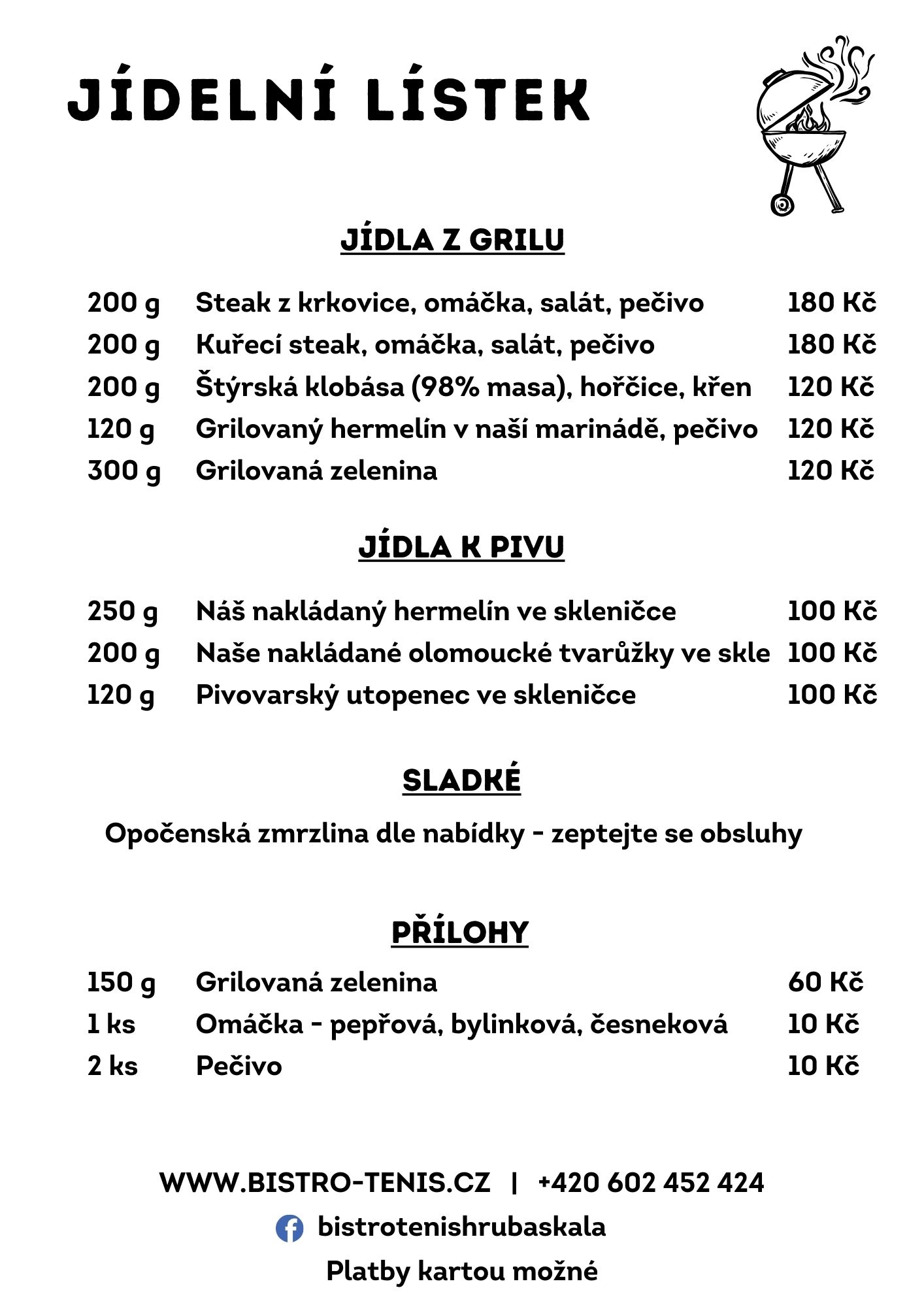 Jidelni listek web